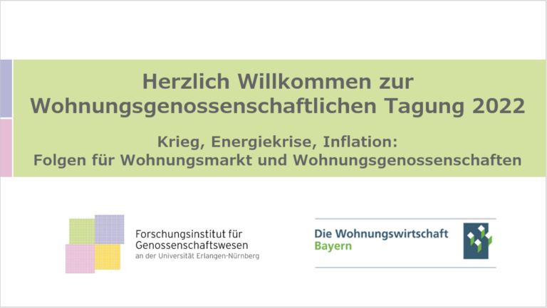 Wohnungsgenossenschaftliche Tagung 2022