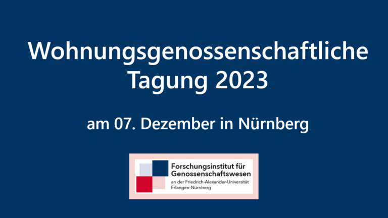 Wohnungsgenossenschaftliche Tagung 2023