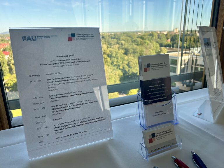 Bankentag 2025 – Aktuelle Fragen rund um Kredit, Regulierung und Genossenschaftsrecht im Fokus