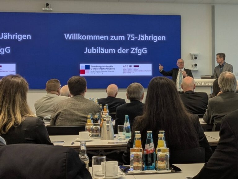 Jubiläumssymposium: 75 Jahre Zeitschrift für das gesamte Genossenschaftswesen (ZfgG)